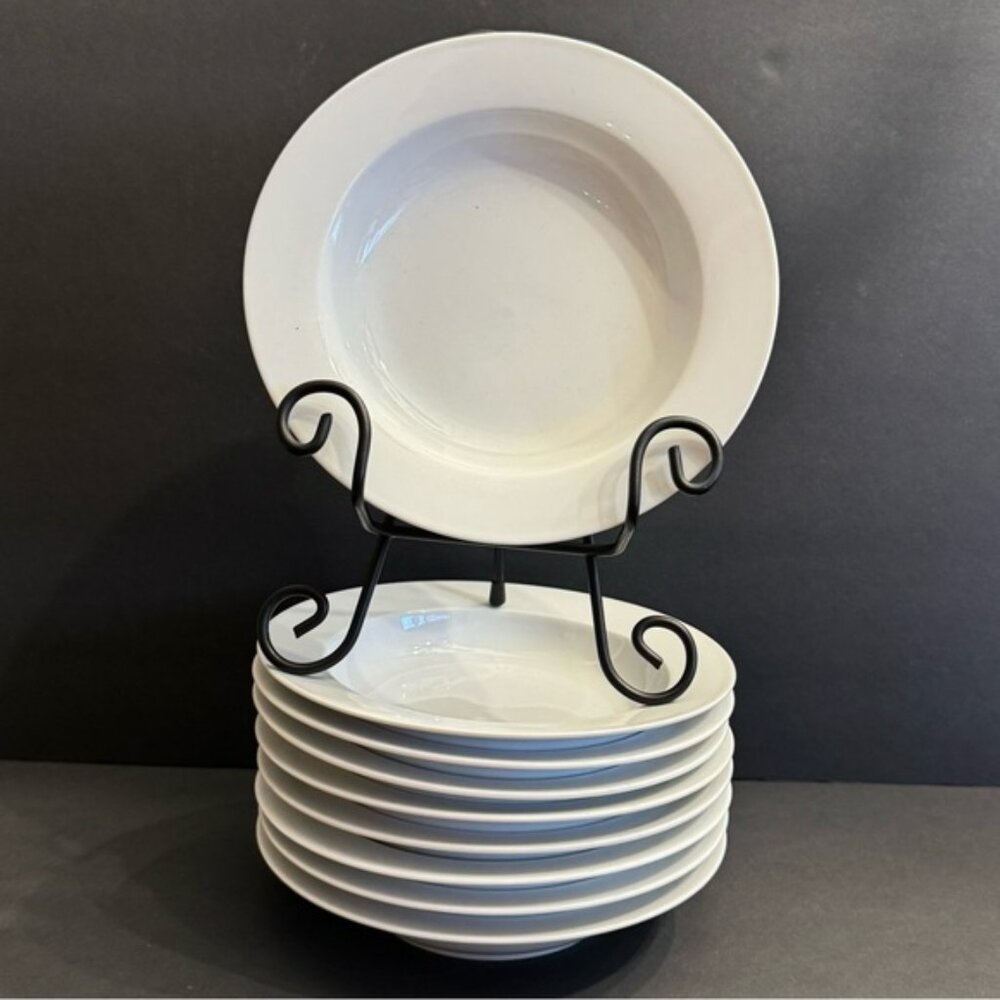 LOT of 5 Tienshan Prelude Soup Bowls Wide Rim 8 1/4" - DISCONTINUED